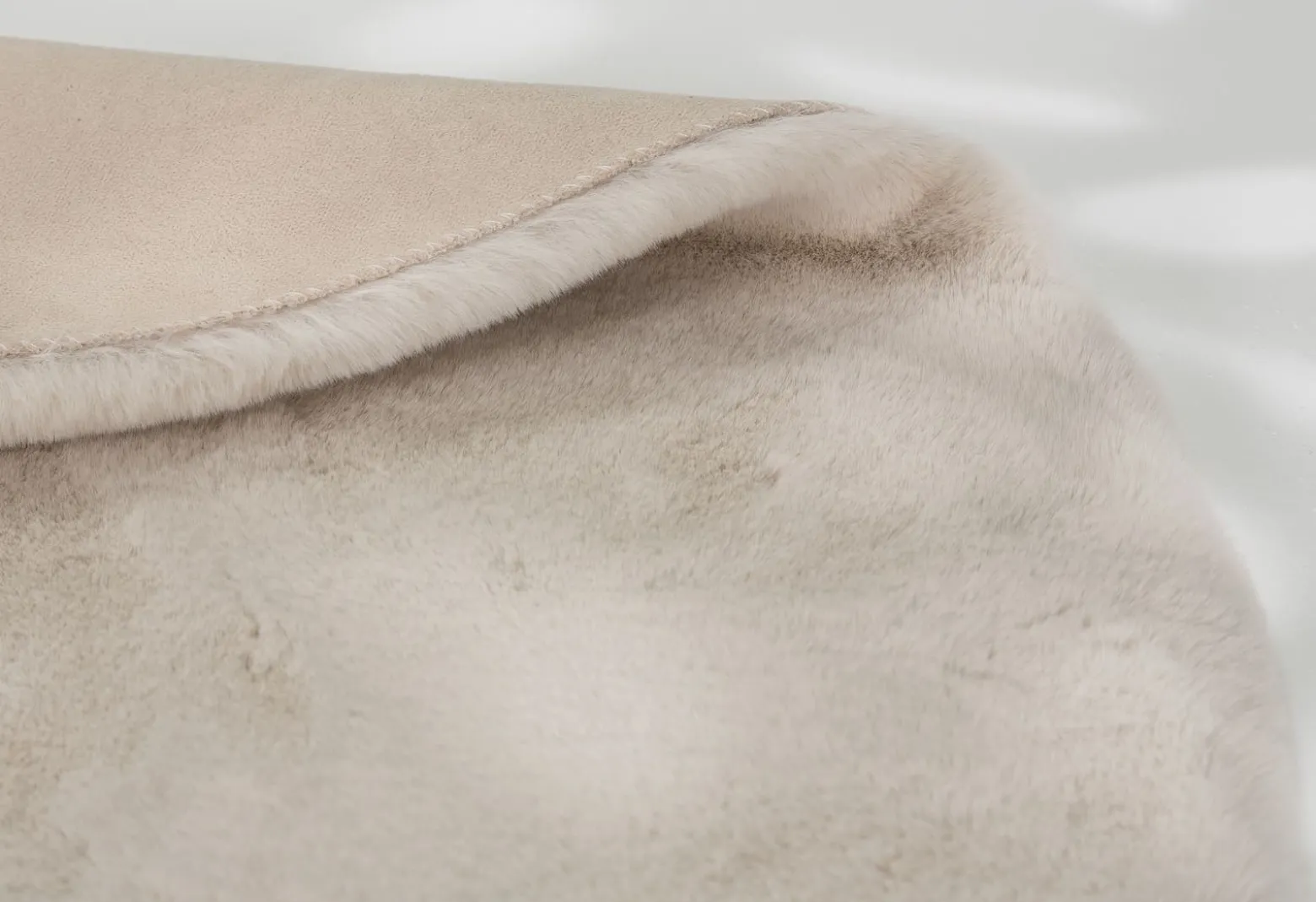 Kunstfell Tender uni creme Teppich Schöner Wohnen