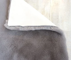 Kunstfell Tender uni grau braun Teppich Schöner Wohnen