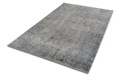Kurzflor Teppich Gitter blau beige Astra Sarezzo