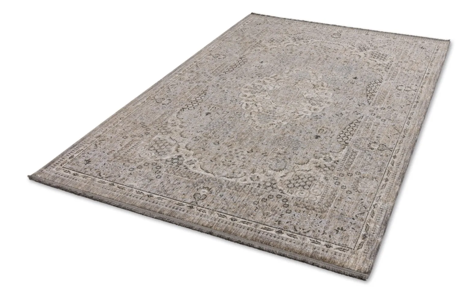 Kurzflor Teppich Orientalisch beige braun Astra Sarezzo