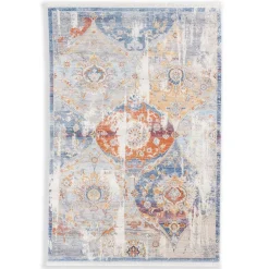Kurzflor Teppich Schöner Wohnen Oriental rot blau Mystik