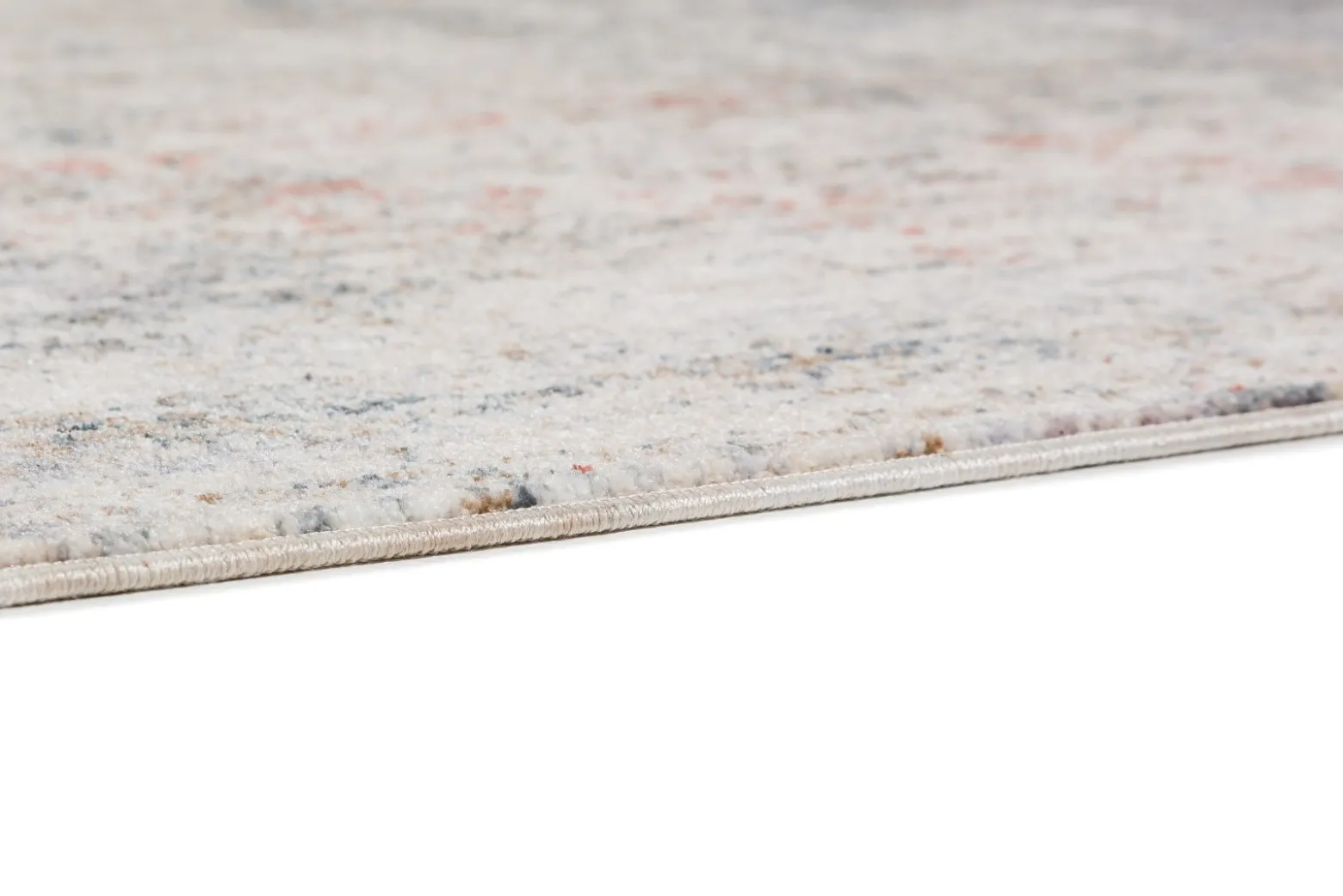 Kurzflor Teppich Shabby Vintage grau beige Astra Sarezzo