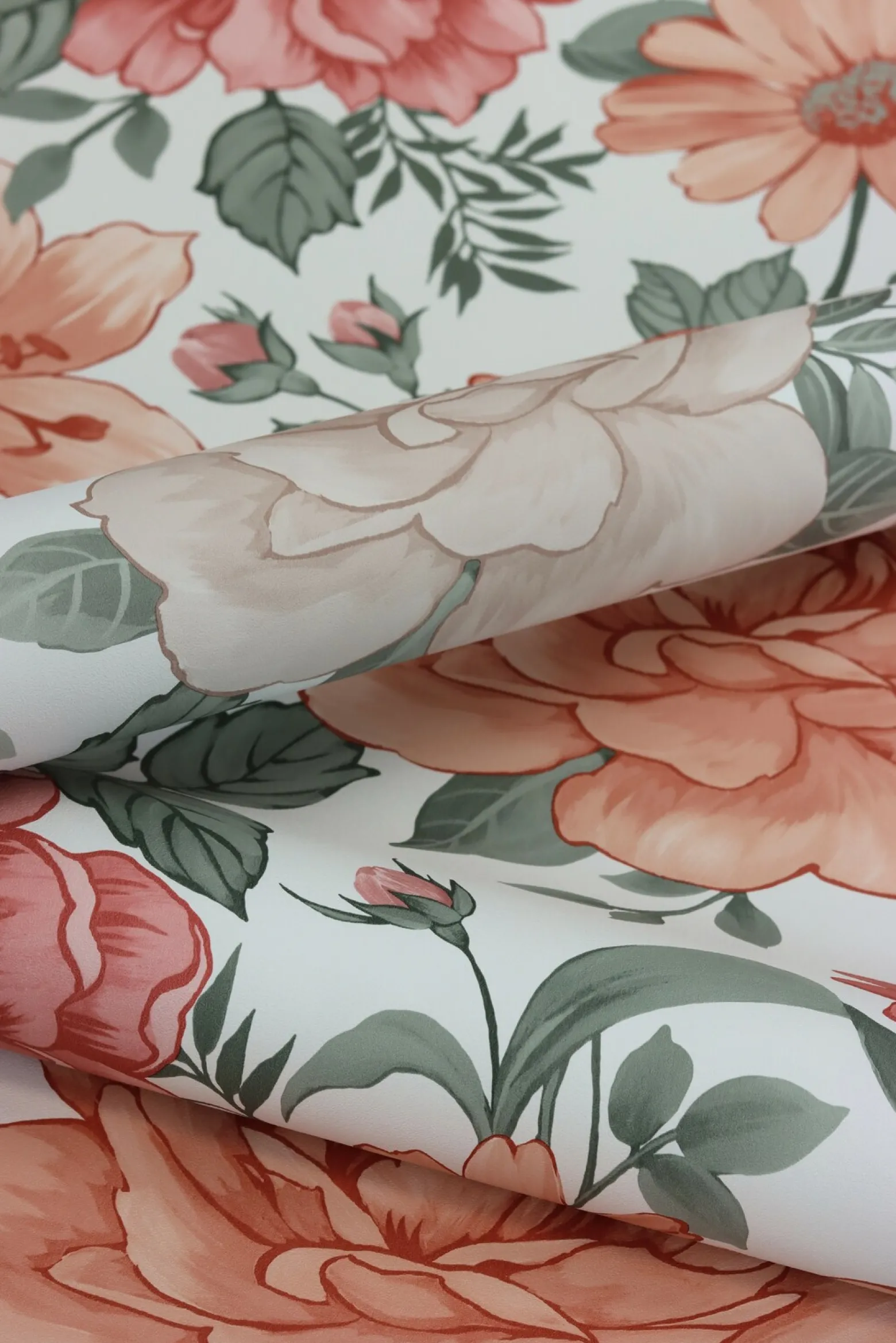 Landhaus Tapete Blumen Beige 252439 Rasch Vlies