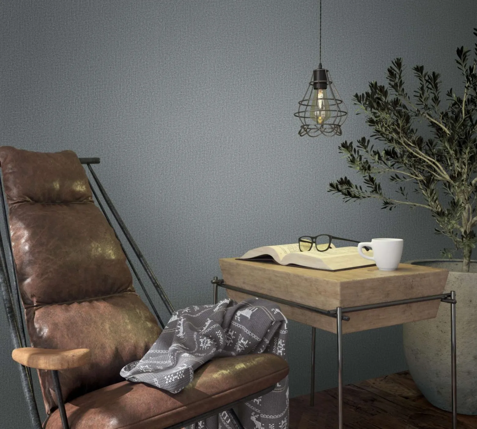 Marburg Vliestapete 34181 Textiloptik Hellgrün