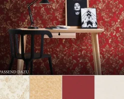 Neue Bude Vliestapete Barock rot braun gold 37413-1