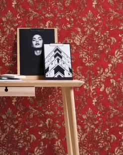 Neue Bude Vliestapete Barock rot braun gold 37413-1