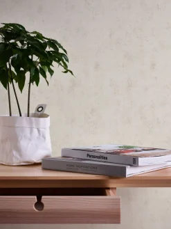 Neue Bude Vliestapete Struktur Uni beige creme 37416-1