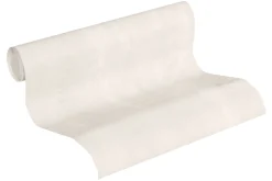 Neue Bude Vliestapete Uni meliert creme-grau 37412-4