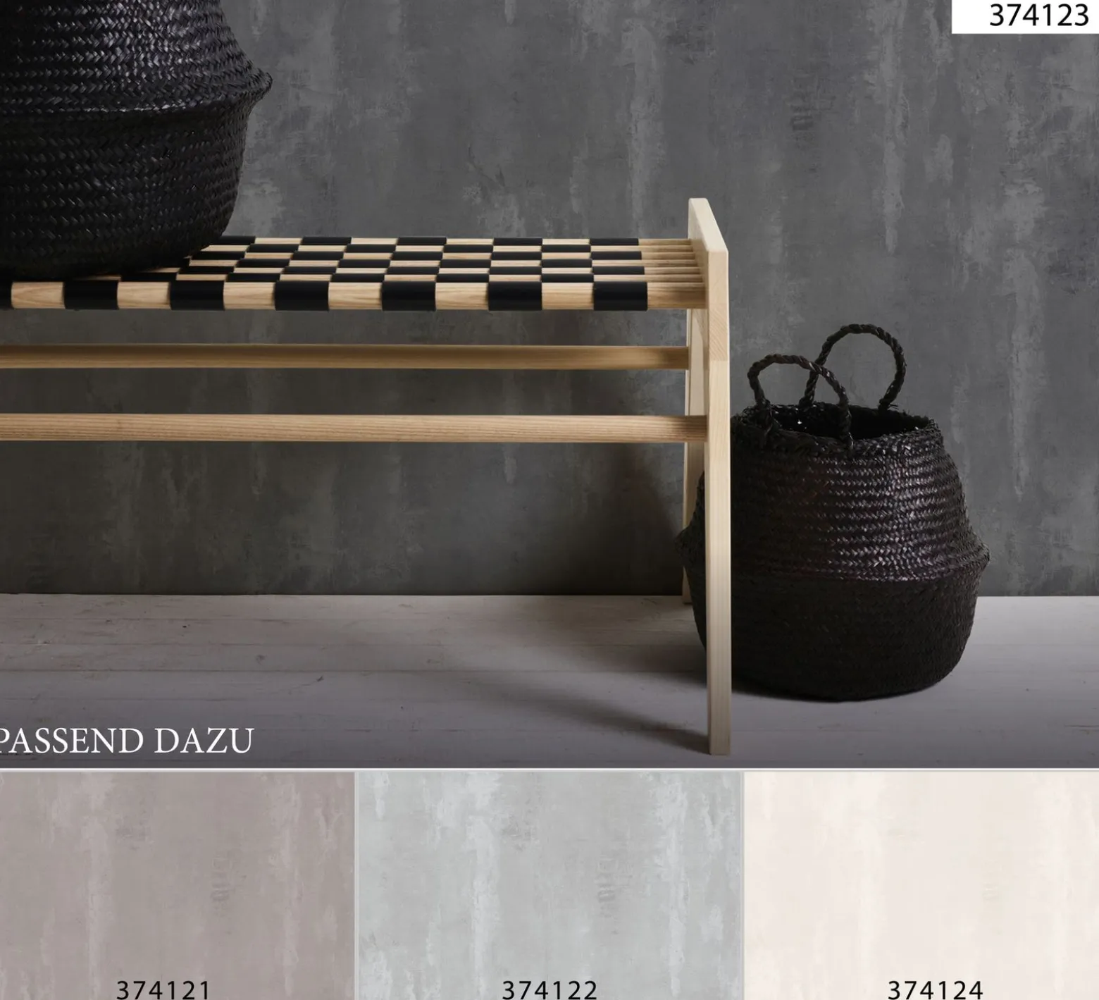 Neue Bude Vliestapete Uni meliert creme-grau 37412-4