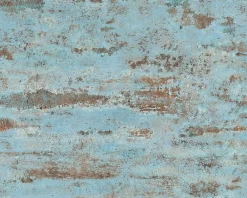 Neue Bude Vliestapete Vintage Mauer blau braun 37415-3