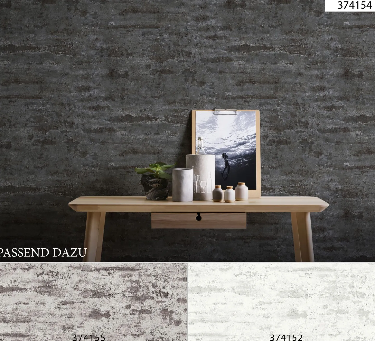 Neue Bude Vliestapete Vintage Mauer weiß grau 37415-2