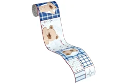 ordüre Kinder Teddybär Weltkarte blau braun 8986-16