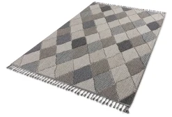 Outdoor Teppich Rauten Muster blau grau Astra Trevi