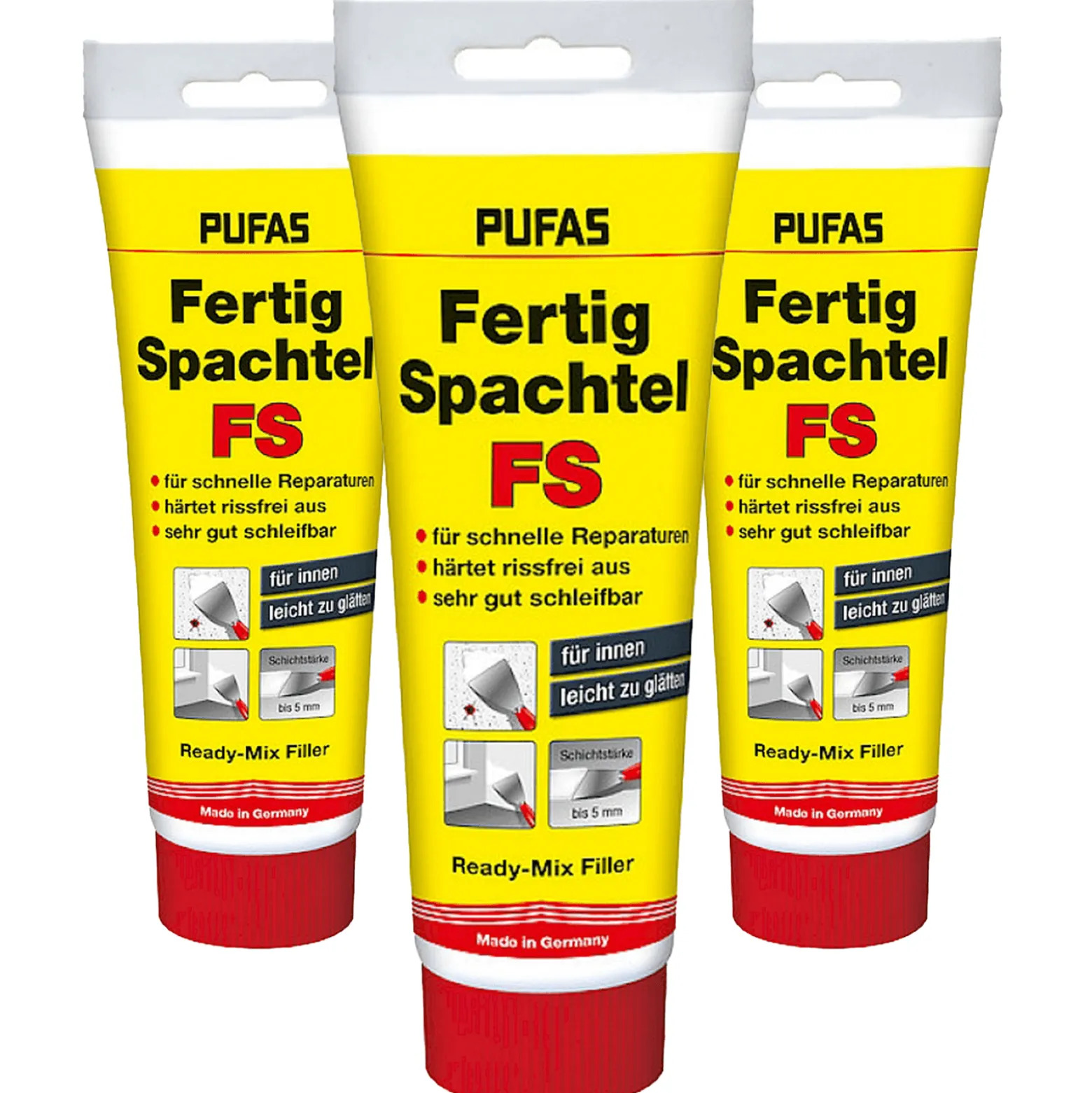 PUFAS Fertigspachtel FS weiß Tube gebrauchsfertig 400 g