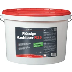 PUFAS Flüssige Rauhfaser R25 weiß ansatzfrei 15 L