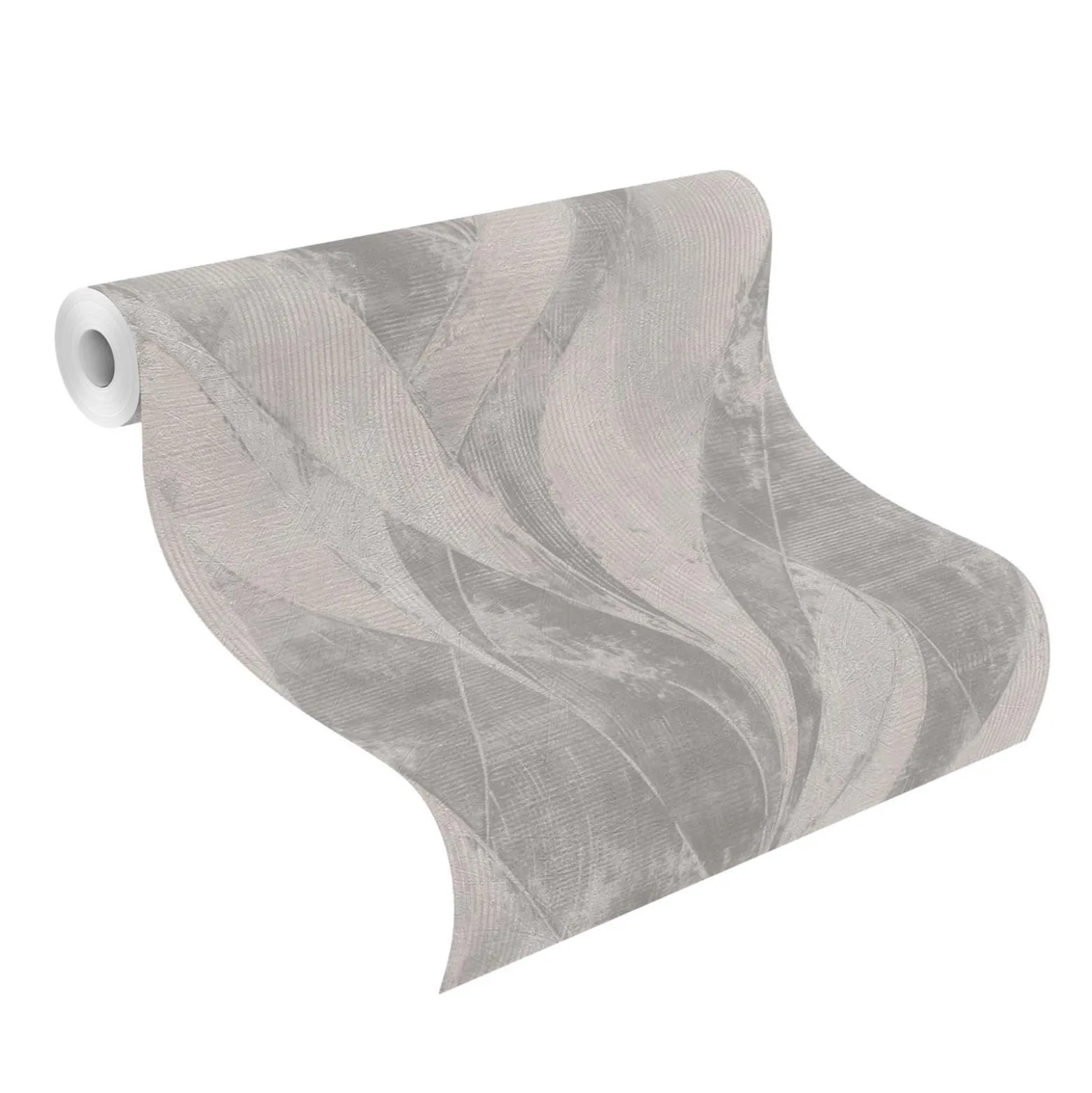 Rasch Concrete Tapete Ranken Grau 520040