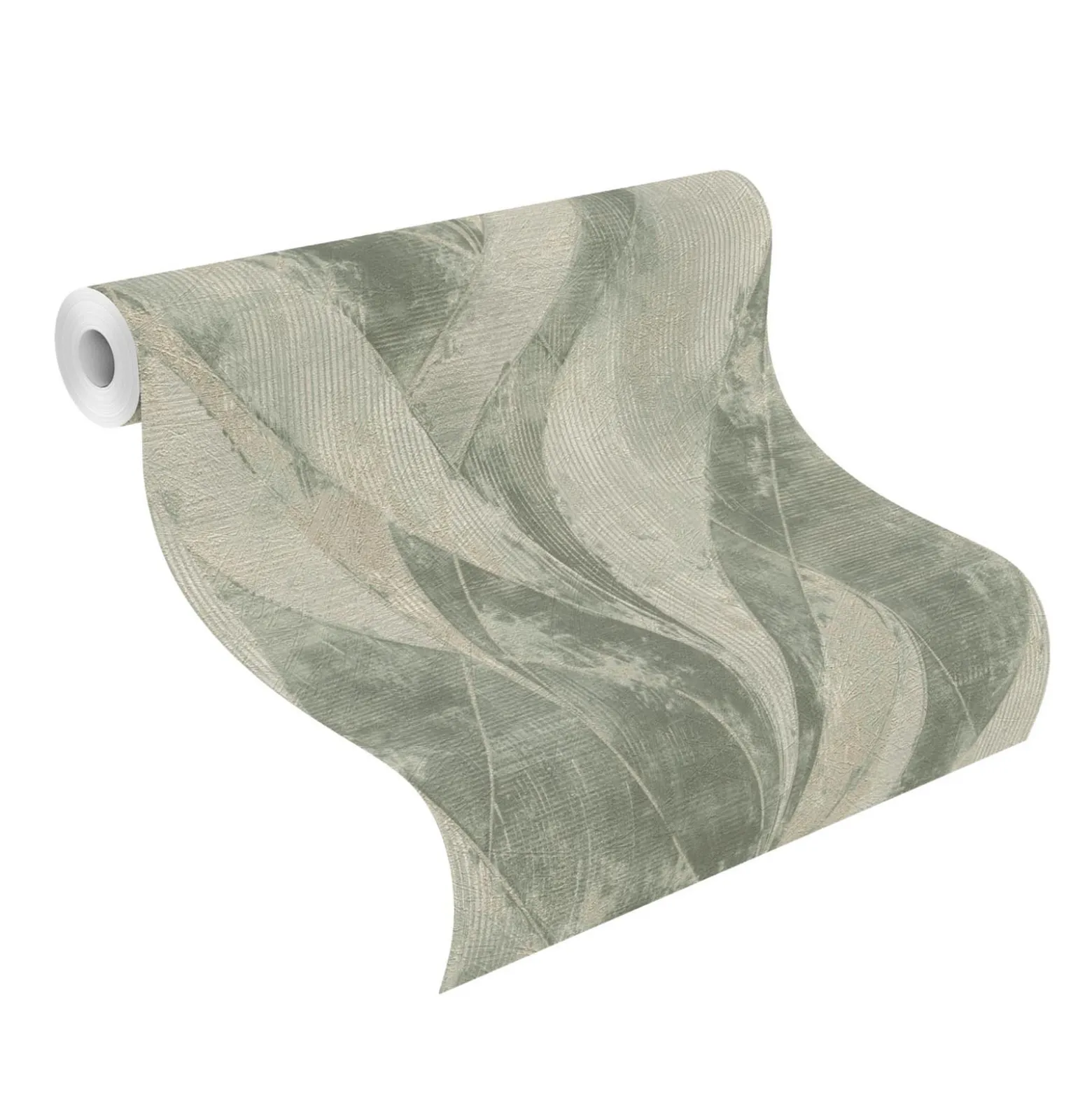 Rasch Concrete Tapete Ranken Grün 520057