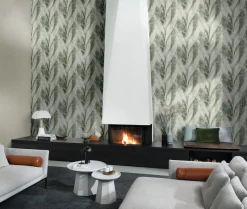 Rasch Concrete Tapete Wischoptik Grüngrau 520279