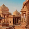 Rasch Fototapete Vlies Tempel Indisch Braun Blau 363500