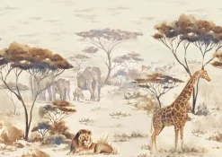 Rasch Fototapete Vlies Tiere Afrika Beige Braun 363661