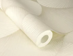 Rasch Vliestapete Fächer Grafik Creme Metallic 608229