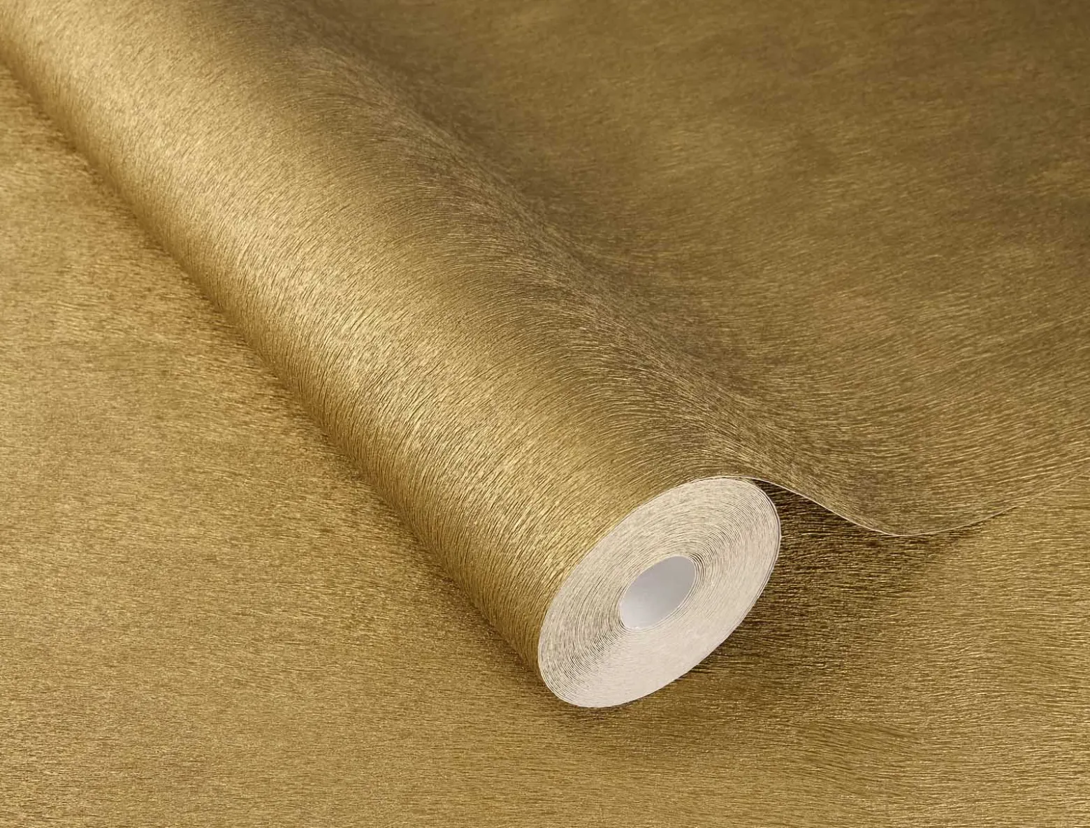 Rasch Vliestapete Felloptik Uni Gold Metallic 751031