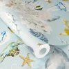Rasch Vliestapete Fische Korallen Blau Creme 301328
