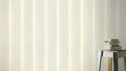 Rasch Vliestapete gestreift Beige Weiß 652116