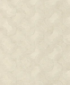 Rasch Vliestapete Grafik Beige Metallic 608137