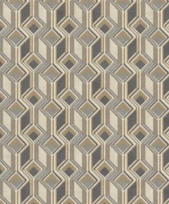 Rasch Vliestapete Grafik 3D-Optik Grau Beige 746532