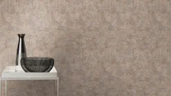 Rasch Vliestapete Holzoptik Mosaik Beige Grau 751635