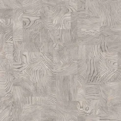Rasch Vliestapete Holzoptik Mosaik Hellgrau 751642