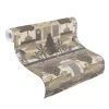 Rasch Vliestapete Orientalisch Tiere Beige Grau 746228
