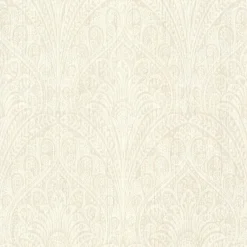 Rasch Vliestapete Ornamente Weiß Silber Metallic 746310
