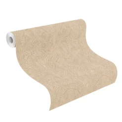 Rasch Vliestapete Ornamente Paisley Beige Metallic 746327
