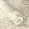 Rasch Vliestapete Paisley Weiß Silber Metallic 746419