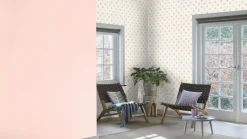 Rasch Vliestapete Punkte Aquarell Weiß Rosa 252019
