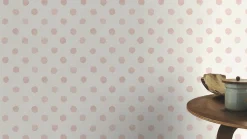 Rasch Vliestapete Punkte Aquarell Weiß Rosa 252019