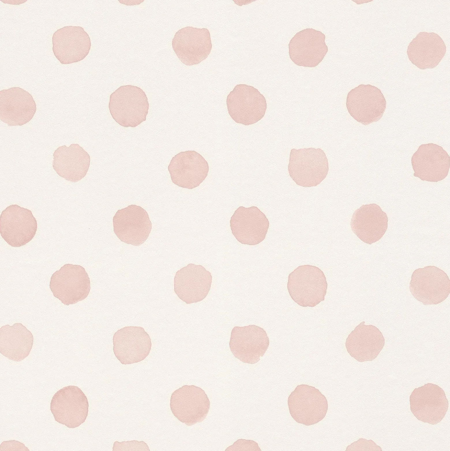 Rasch Vliestapete Punkte Aquarell Weiß Rosa 252019