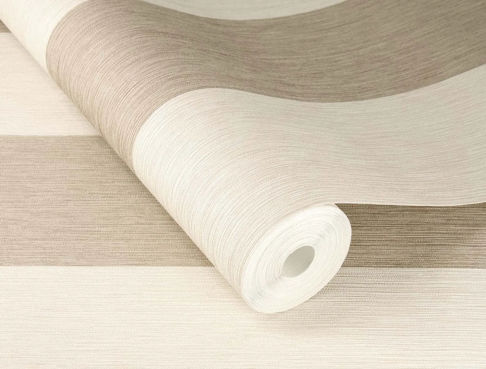 Rasch Vliestapete Streifen Beige Weiß Gold 844016