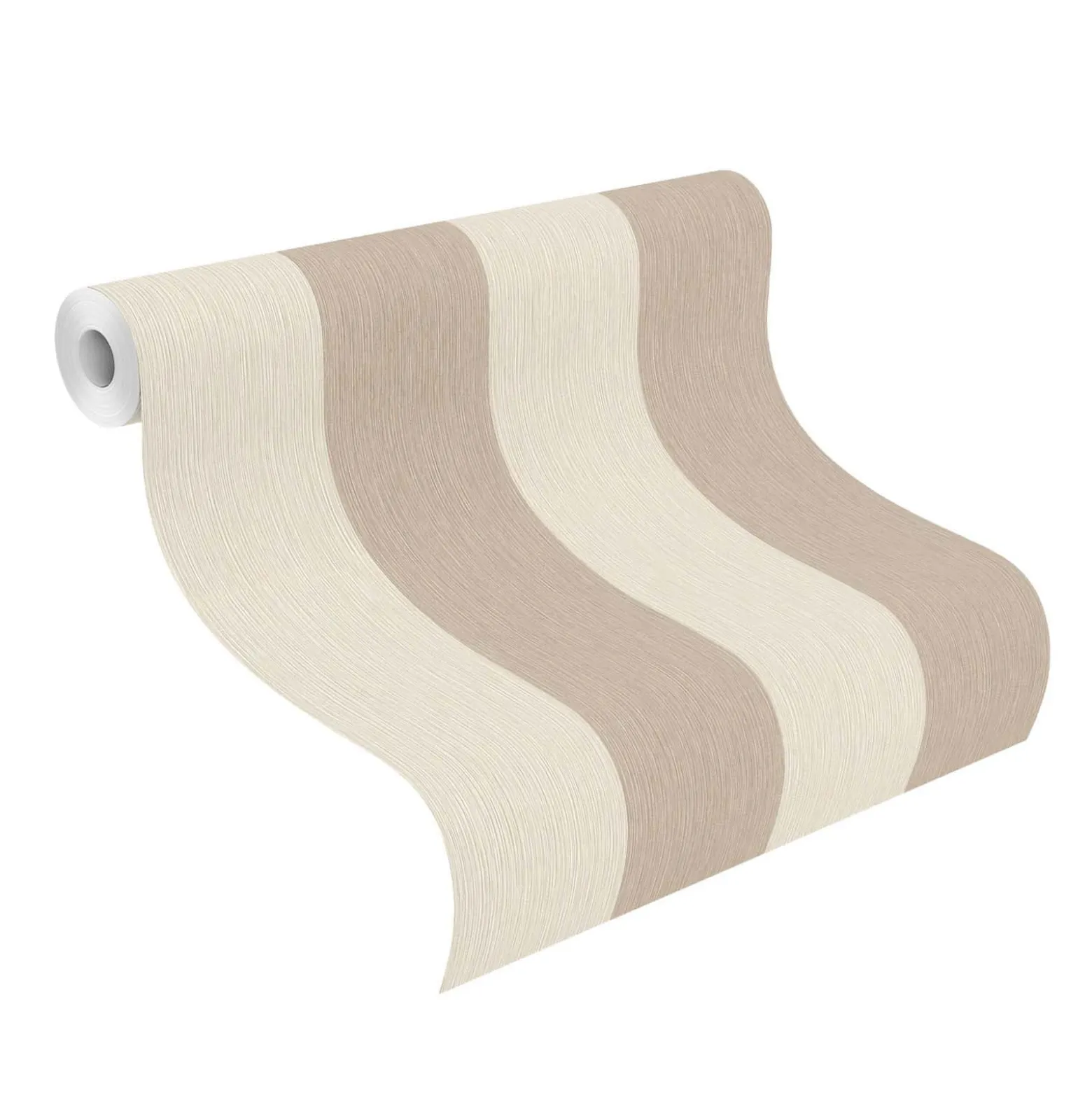 Rasch Vliestapete Streifen Beige Weiß Gold 844016