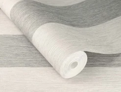 Rasch Vliestapete Streifen Grau Silber 844009