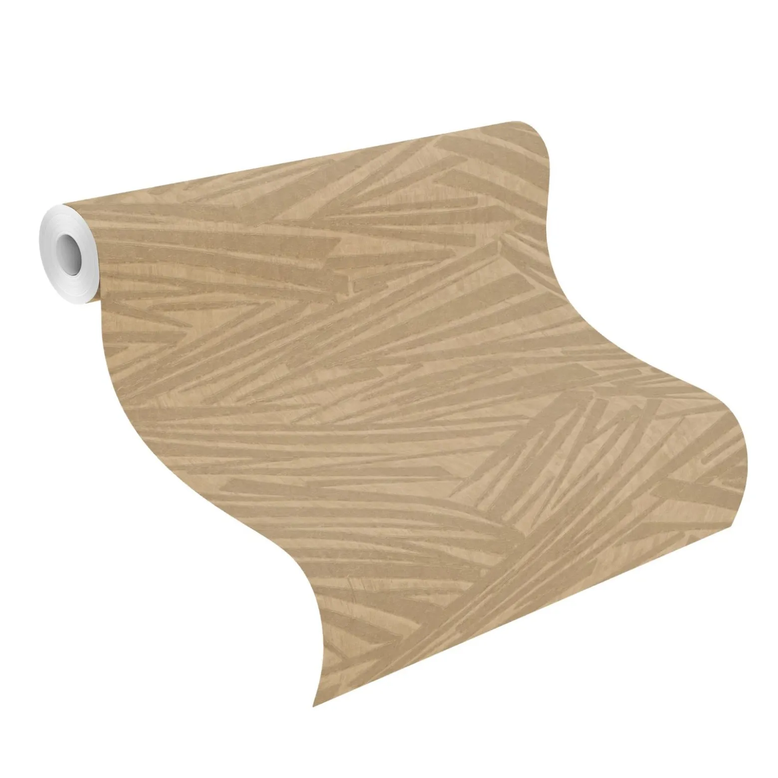 Rasch Vliestapete Striche 3D-Optik Gold Metallic 608311