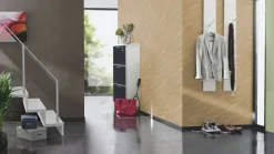 Rasch Vliestapete Struktur Grau Braun Metallic 608625