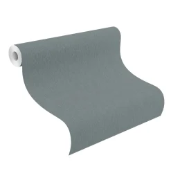 Rasch Vliestapete Struktur Linien Blau Metallic 608687