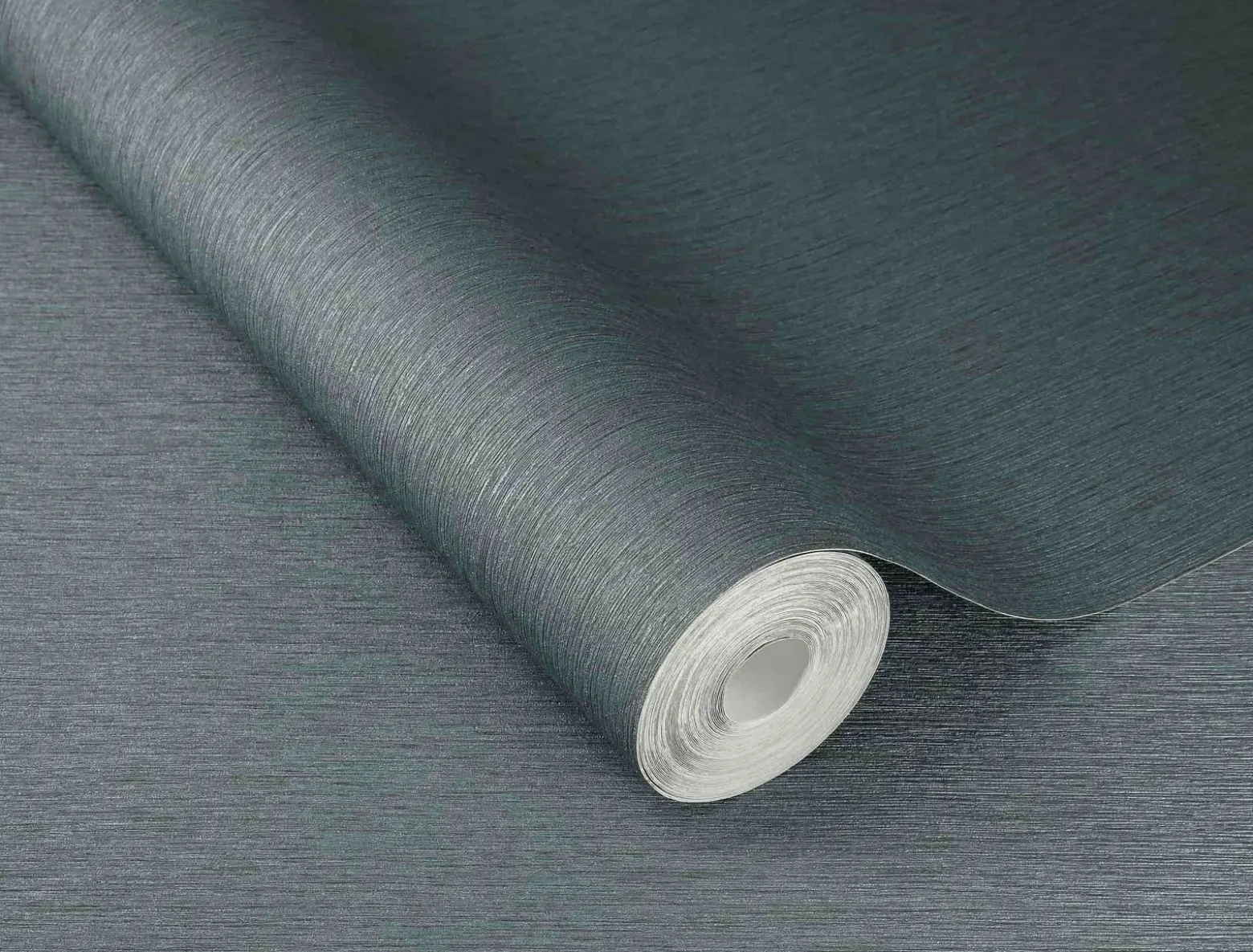 Rasch Vliestapete Struktur Linien Blau Metallic 608687
