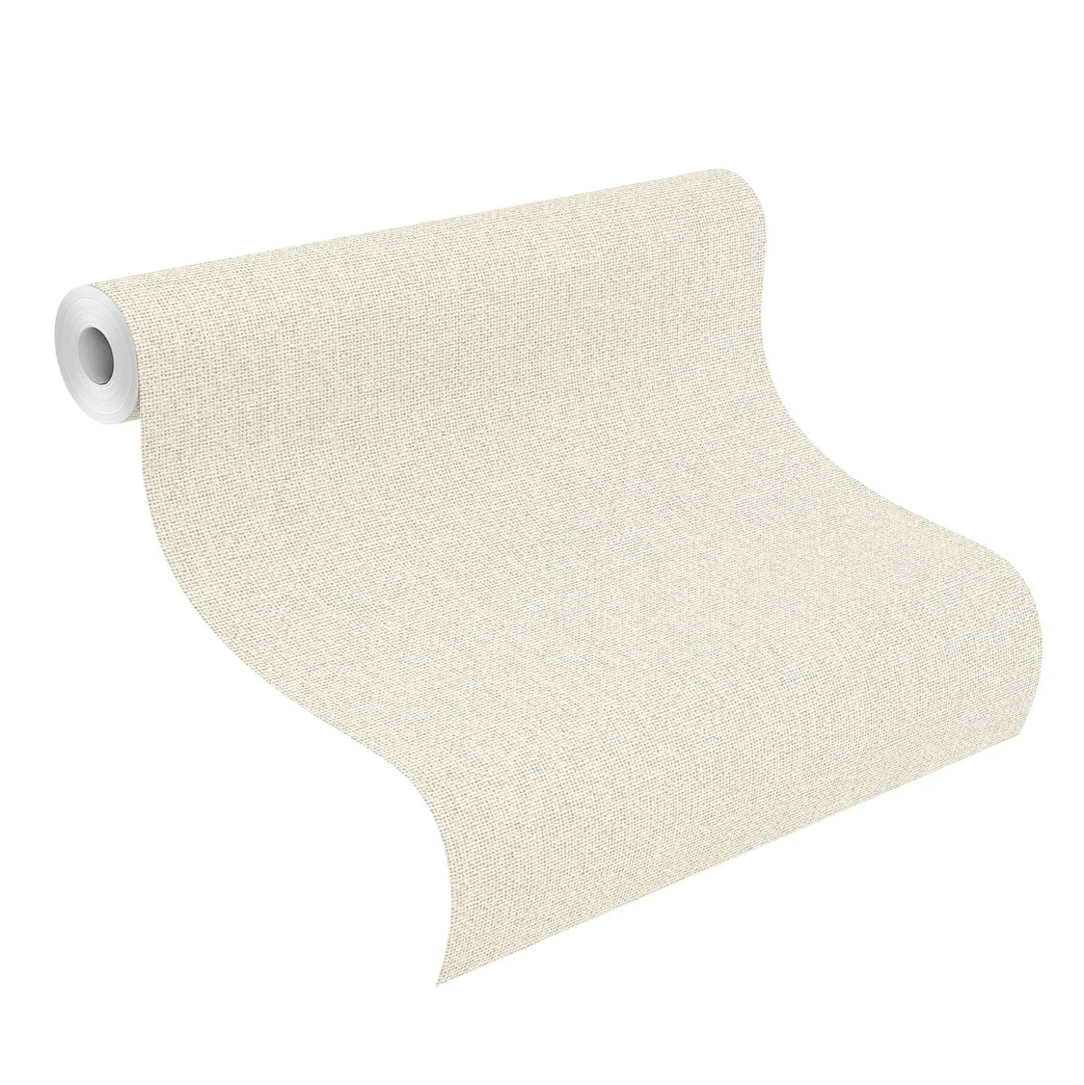 Rasch Vliestapete Textil Look Beige Silber 651126
