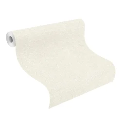 Rasch Vliestapete Textil Look Weiß Silber 507812