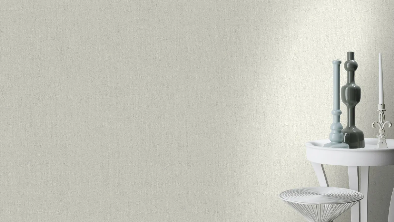 Rasch Vliestapete Textil Look Weiß Silber 507041