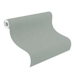 Rasch Vliestapete Textil Optik Hellgrün Silber 844412